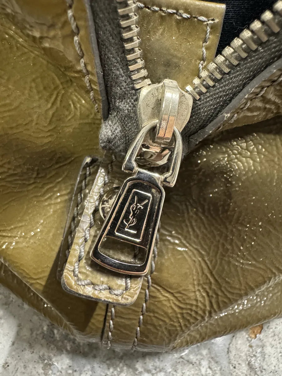 Yves Saint Laurent Leather Olive Handle Bag SHVIfmd 5