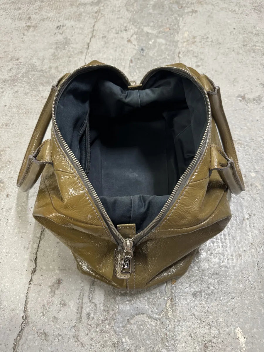 Yves Saint Laurent Leather Olive Handle Bag SHVIfmd 6