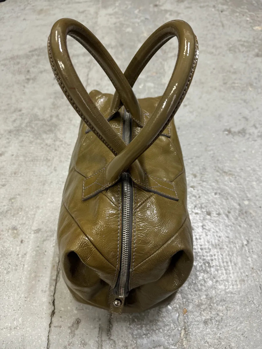 Yves Saint Laurent Leather Olive Handle Bag SHVIfmd 8