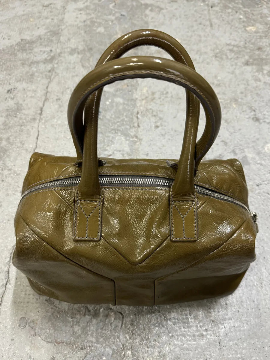 Yves Saint Laurent Leather Olive Handle Bag SHVIfmd 9