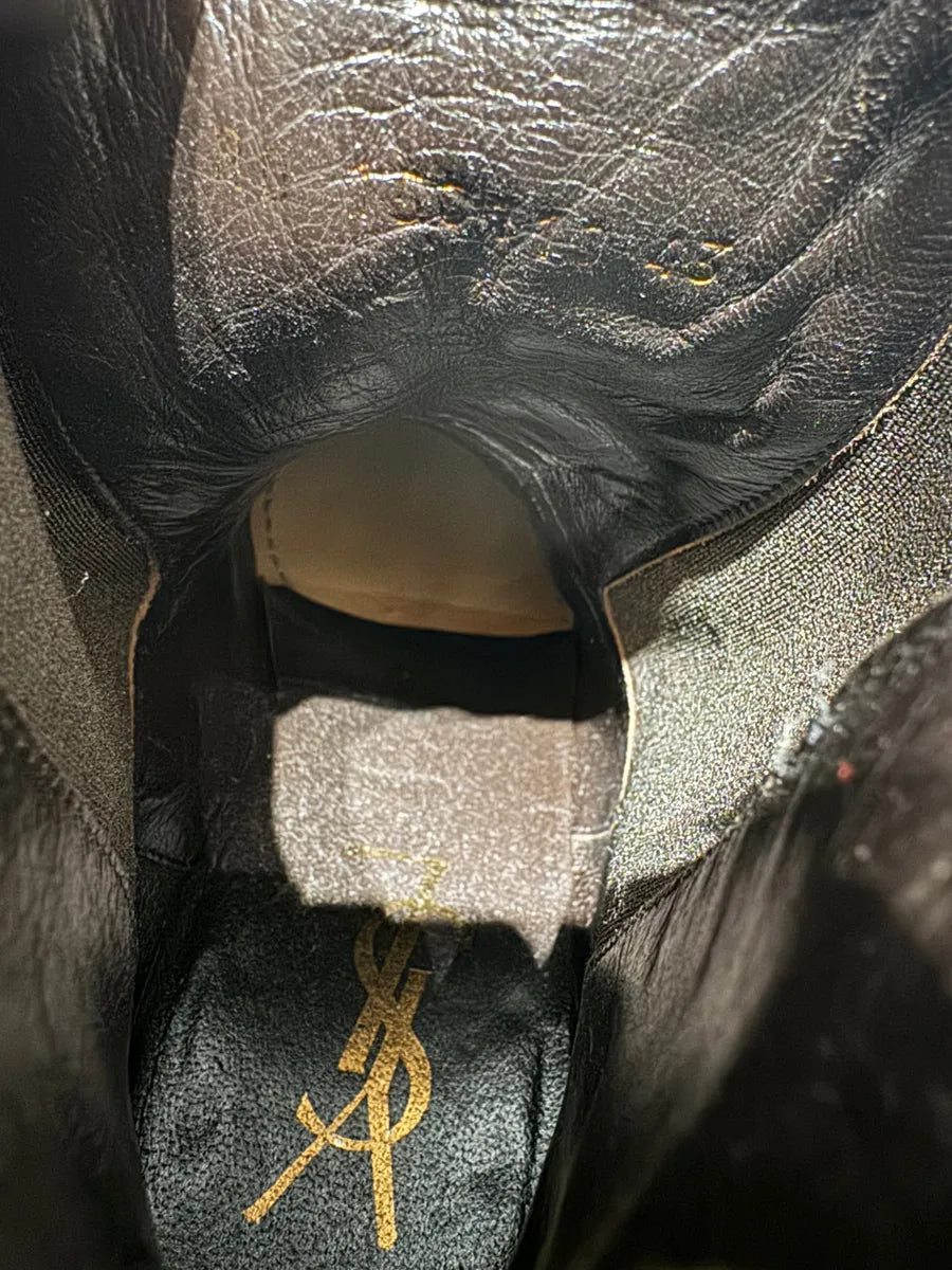 Yves Saint Laurent Leopard Pony Hair Heels Boots (43eu/us9.5) 7