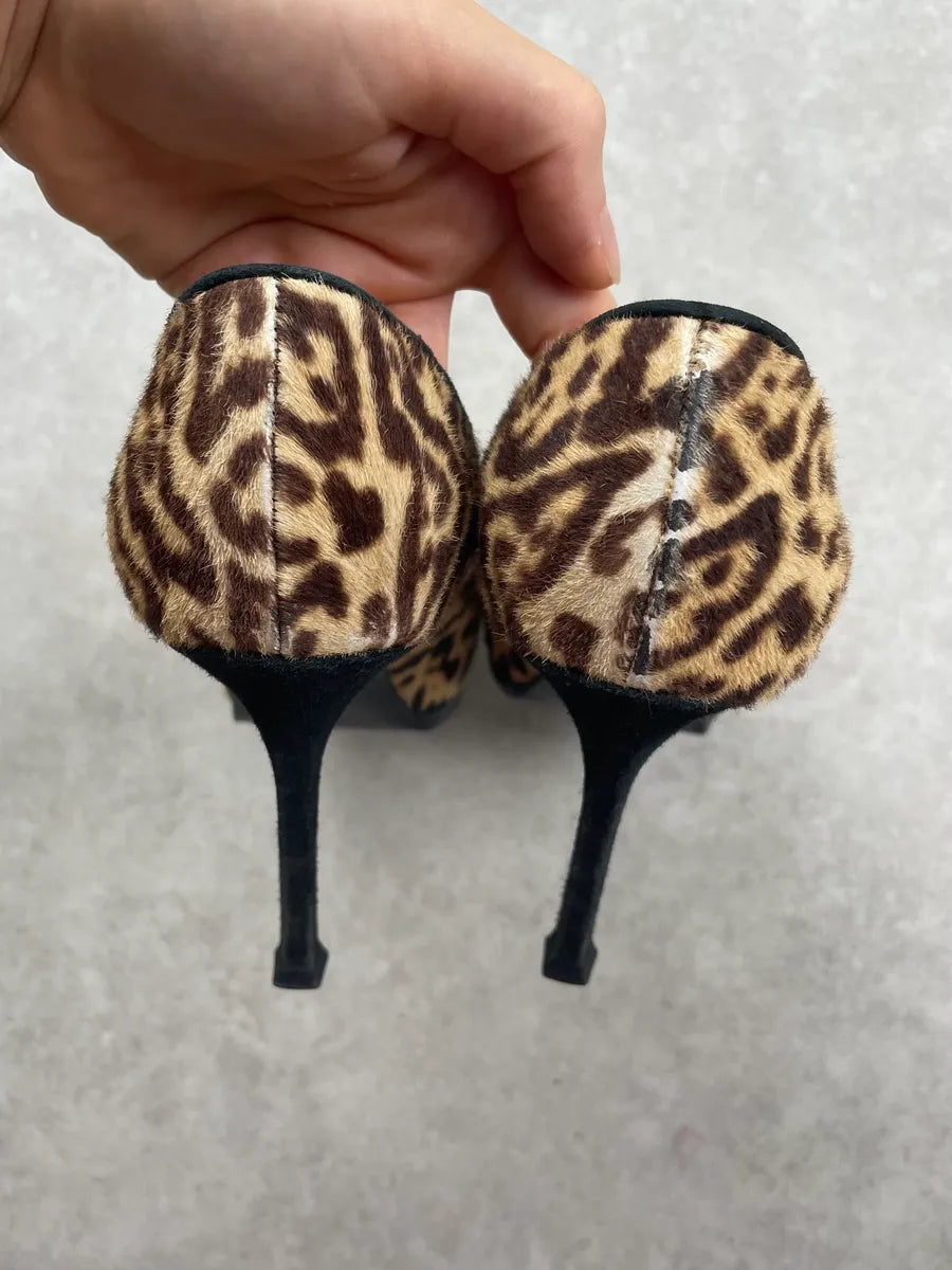 Yves Saint Laurent Tribtoo Leopard Leopard Pony Hair Heels vhgGGzS 5