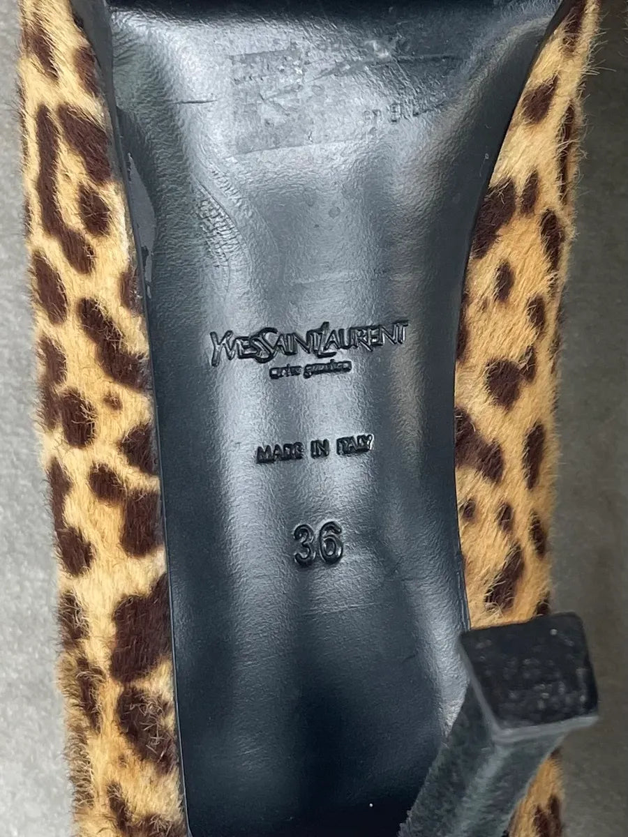 Yves Saint Laurent Tribtoo Leopard Leopard Pony Hair Heels vhgGGzS 8