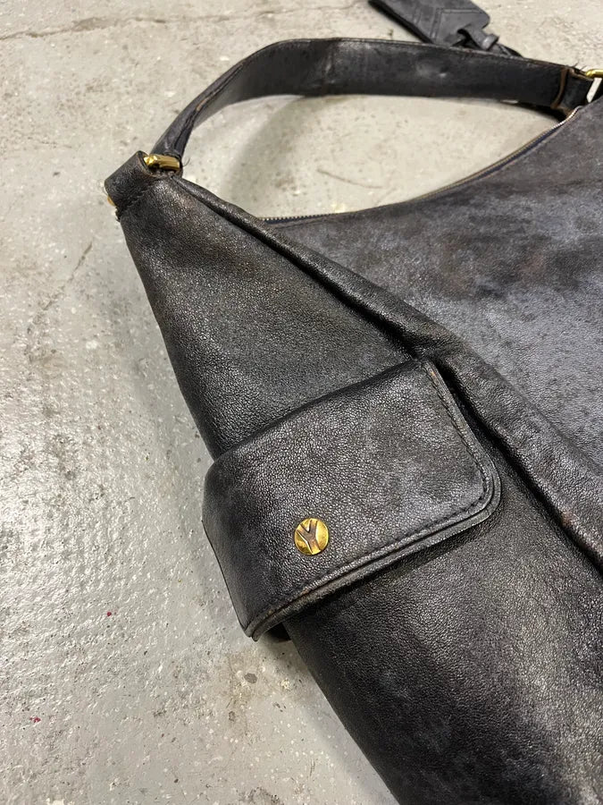 Yves Saint Laurent Metallic Blue Eroded Bag FJCIHlQ 4