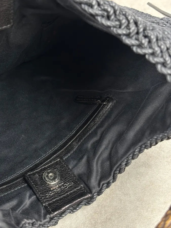 AW2002 Yves Saint Laurent Mombasa Hobo Black Bag TjwWVrr 13