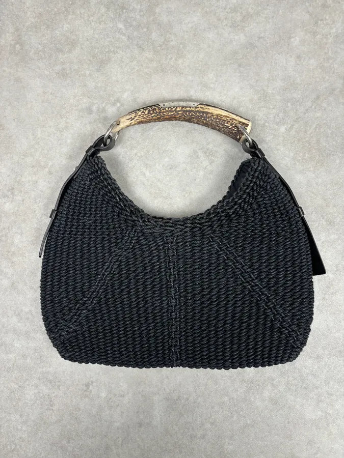 AW2002 Yves Saint Laurent Mombasa Hobo Black Bag TjwWVrr 0