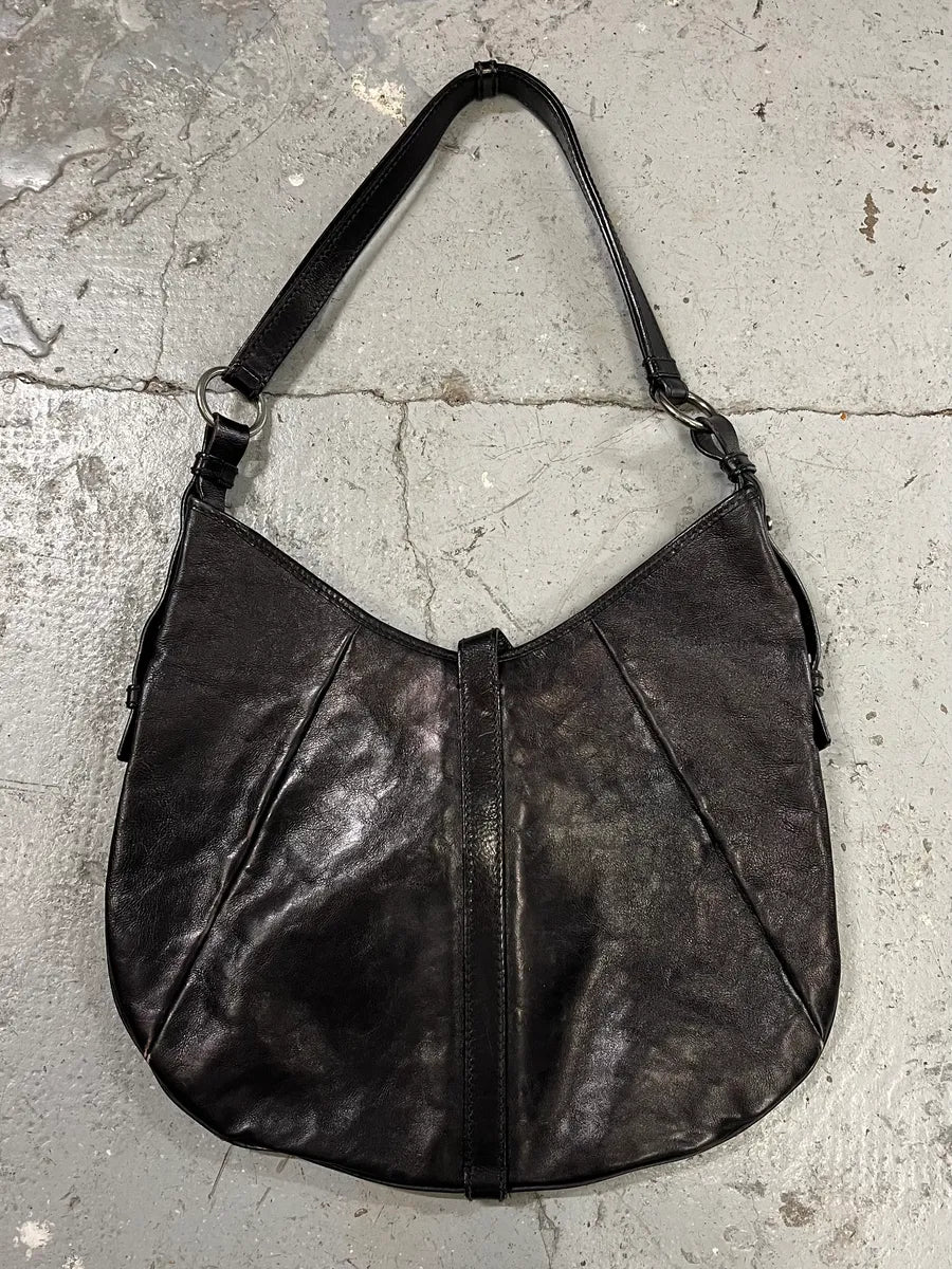 Yves Saint Laurent Mombasa Horn Black Leather Handle Bag (OS) AztjvhQ 6