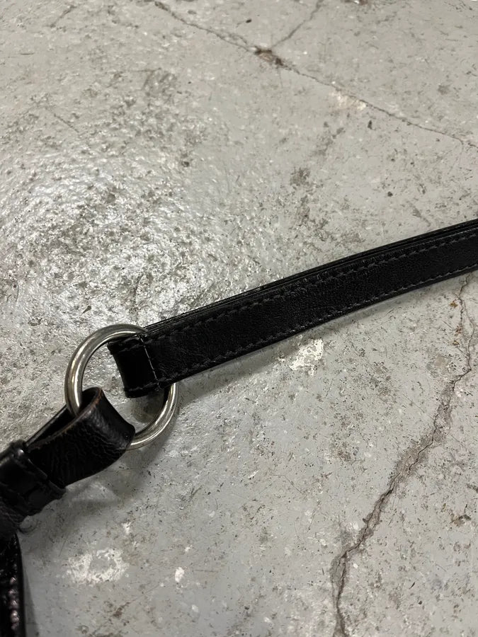 Yves Saint Laurent Mombasa Horn Black Leather Handle Bag (OS) AztjvhQ 7