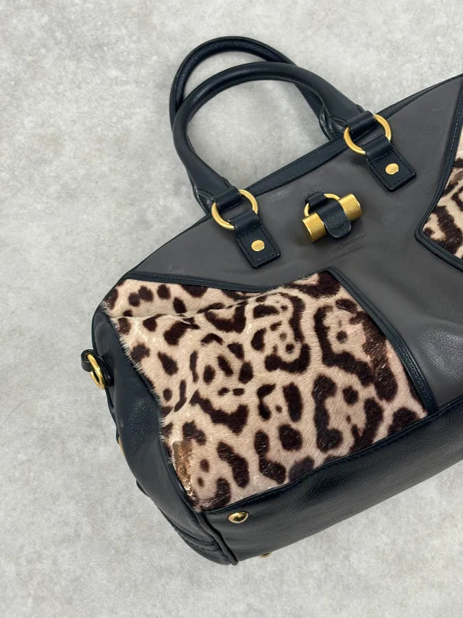 AW2009 Yves Saint Laurent Muse Leopard Pony Hair Leather Bag  Stefano Pilati GVRagfj 7