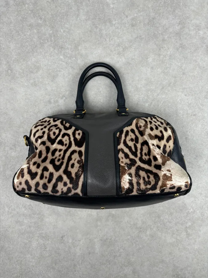 AW2009 Yves Saint Laurent Muse Leopard Pony Hair Leather Bag  Stefano Pilati GVRagfj 10