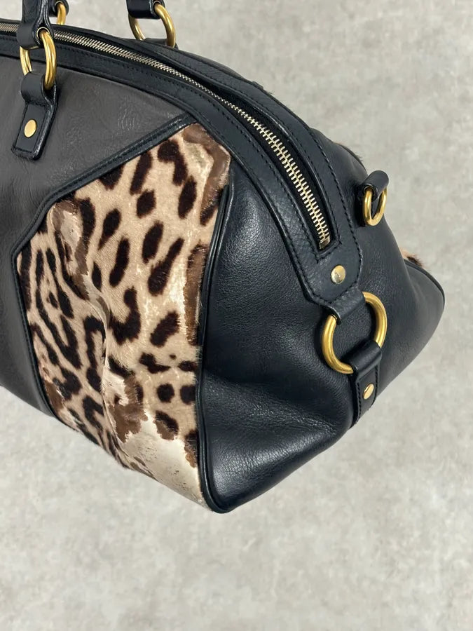 AW2009 Yves Saint Laurent Muse Leopard Pony Hair Leather Bag  Stefano Pilati GVRagfj 13