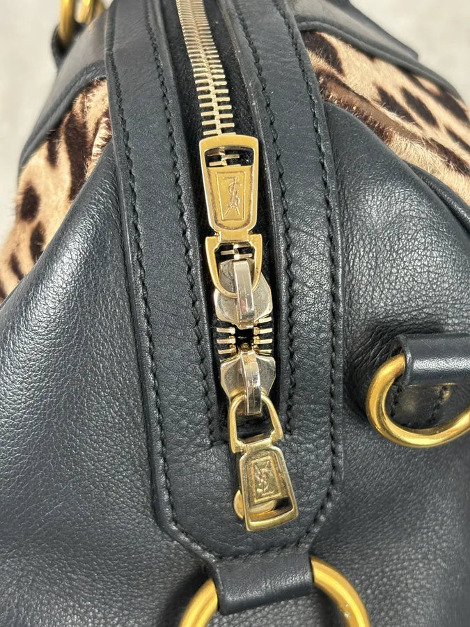 AW2009 Yves Saint Laurent Muse Leopard Pony Hair Leather Bag  Stefano Pilati GVRagfj 15