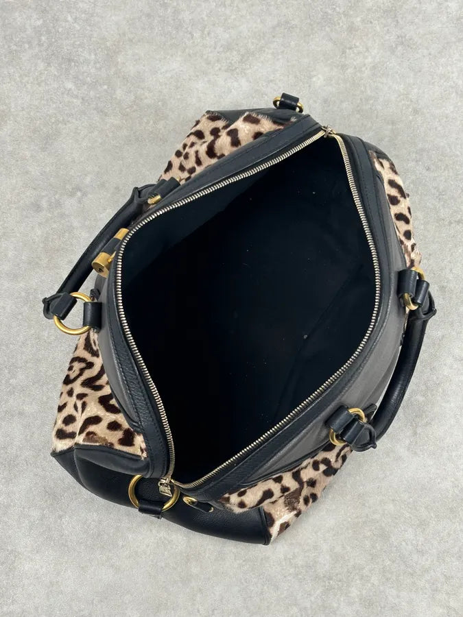 AW2009 Yves Saint Laurent Muse Leopard Pony Hair Leather Bag  Stefano Pilati GVRagfj 16