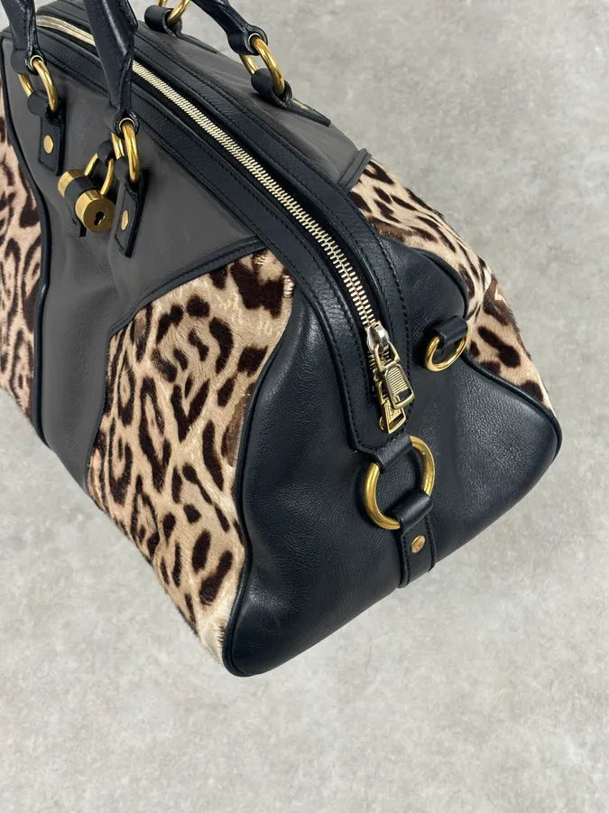 AW2009 Yves Saint Laurent Muse Leopard Pony Hair Leather Bag  Stefano Pilati GVRagfj 14