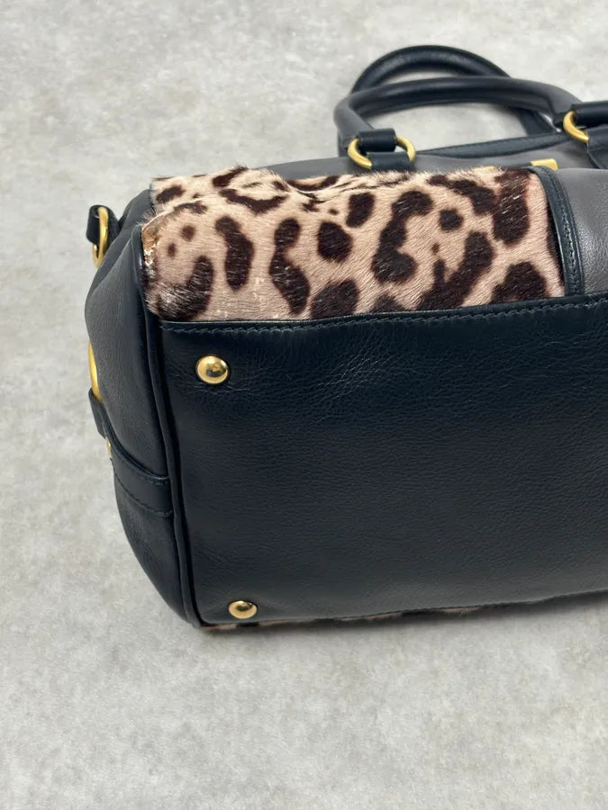 AW2009 Yves Saint Laurent Muse Leopard Pony Hair Leather Bag  Stefano Pilati GVRagfj 9