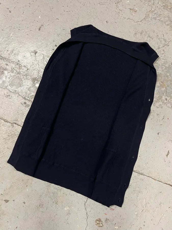Yves Saint Laurent Navy Wool Vest Sweater VpsTuUt 4