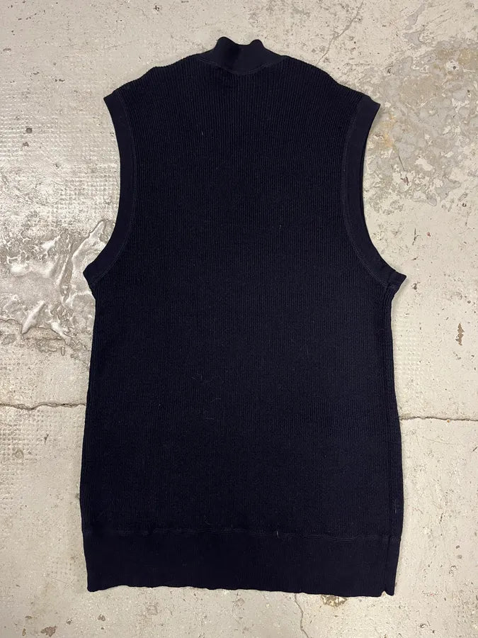Yves Saint Laurent Navy Wool Vest Sweater VpsTuUt 5