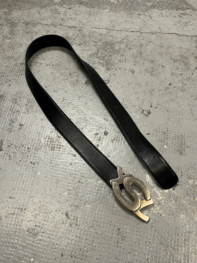Yves Saint Laurent Propaganda Black Leather Belt lIADrEZ 2