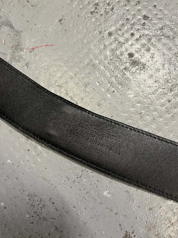 Yves Saint Laurent Propaganda Black Leather Belt lIADrEZ 6