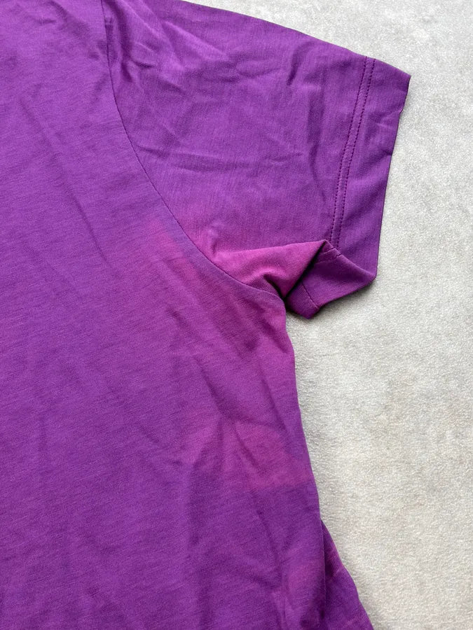 2000s Yves Saint Laurent Purple Logo T-Shirt jsugMjR 6