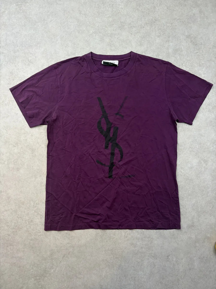 2000s Yves Saint Laurent Purple Obscure T-shirt fJahbkQ 0