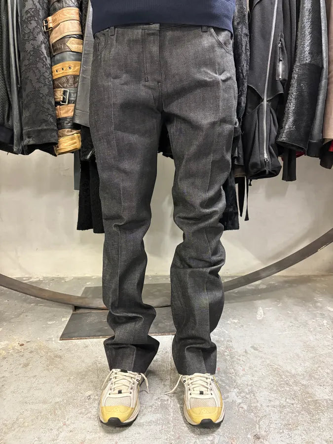 Yves Saint Laurent Raw Grey Denim Jeans (L) jlwtFcf 0