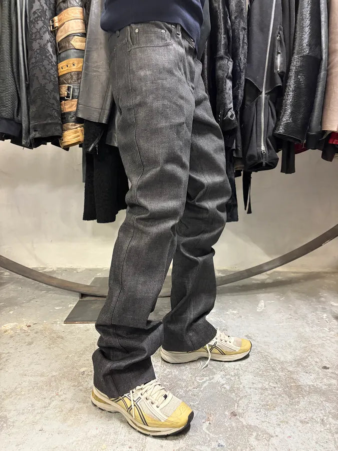Yves Saint Laurent Raw Grey Denim Jeans (L) jlwtFcf 1