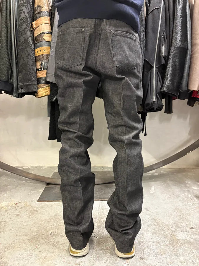 Yves Saint Laurent Raw Grey Denim Jeans (L) jlwtFcf 2