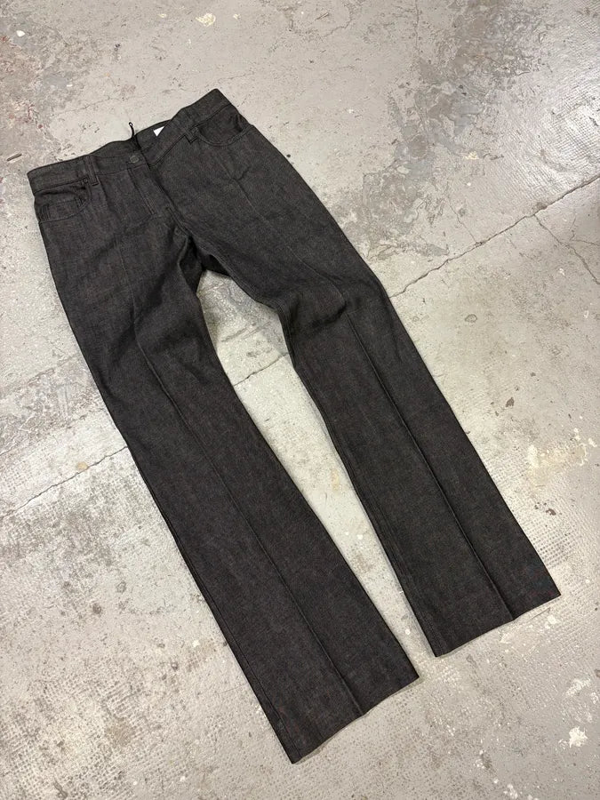 Yves Saint Laurent Raw Grey Denim Jeans (L) jlwtFcf 4
