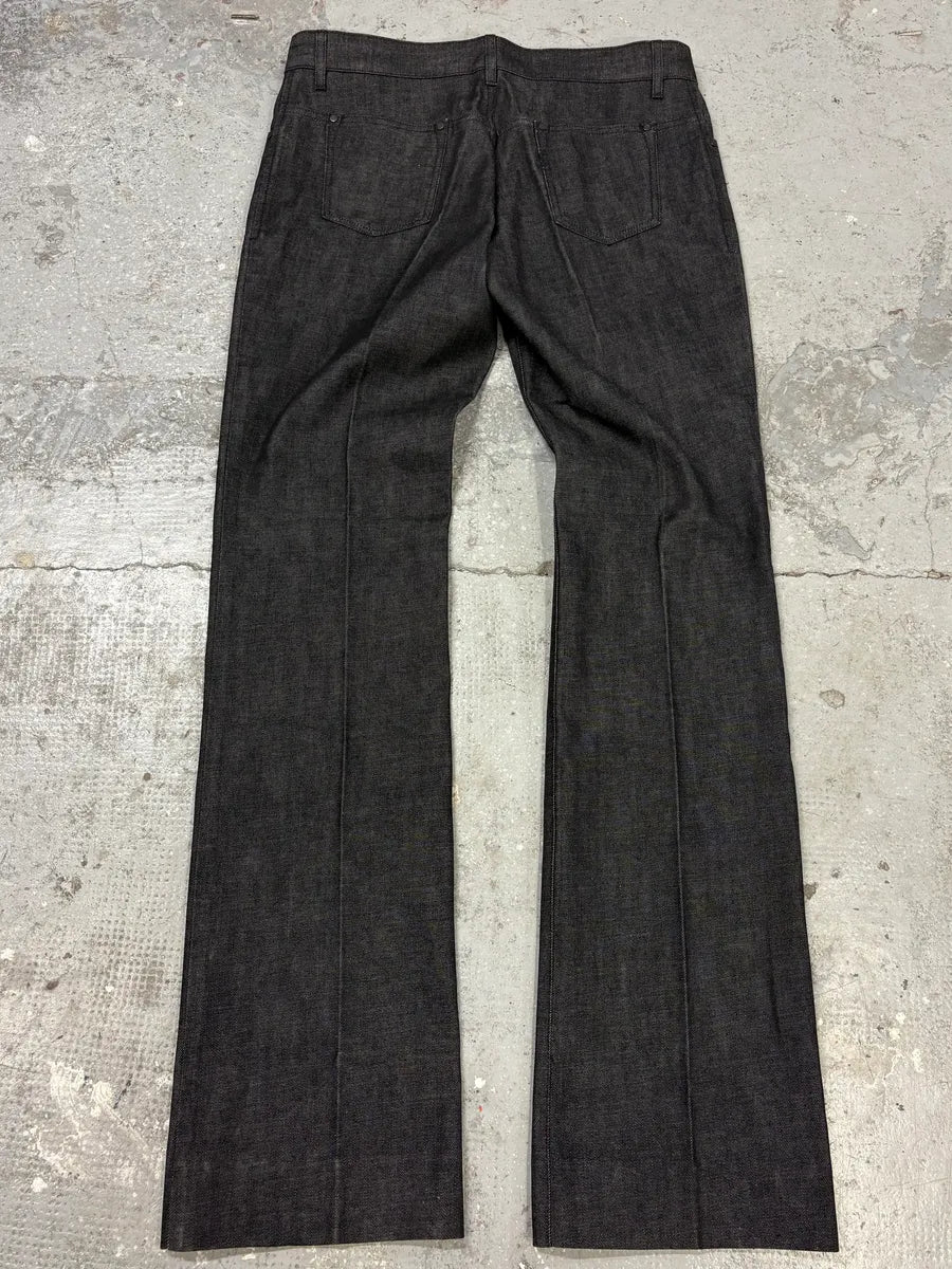 Yves Saint Laurent Raw Grey Denim Jeans (L) jlwtFcf 6