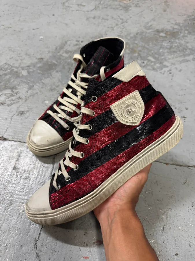 Yves Saint Laurent Red Bedford High Shoes AmbPPtH 4