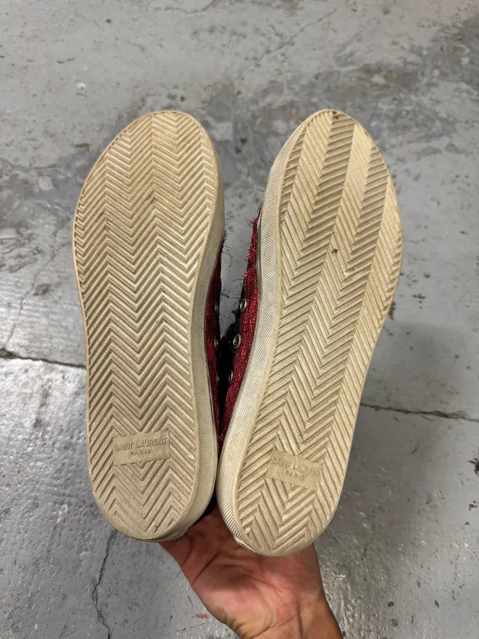 Yves Saint Laurent Red Bedford High Shoes AmbPPtH 5