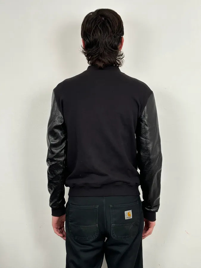 SS2014 Saint Laurent Hybrid Leather Sleeves Jacket by Hedi Slimane uEMDAvU 2