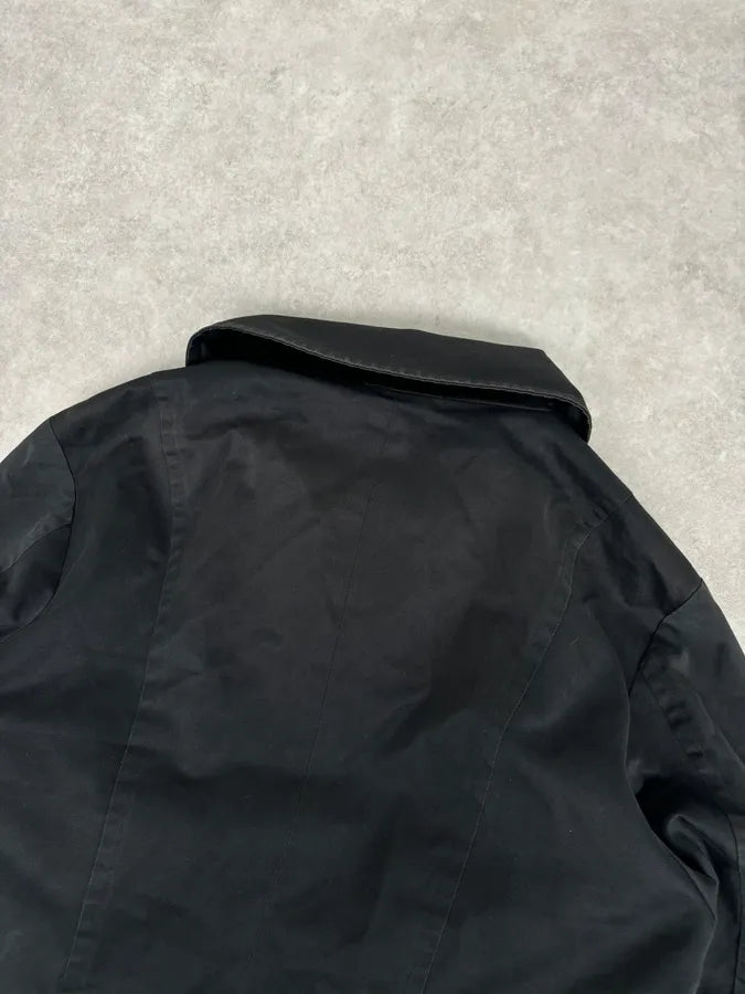 AW2003 Yves Saint Laurent Rive Gauche Black Cargo Trench Coat pgYAVfz 7
