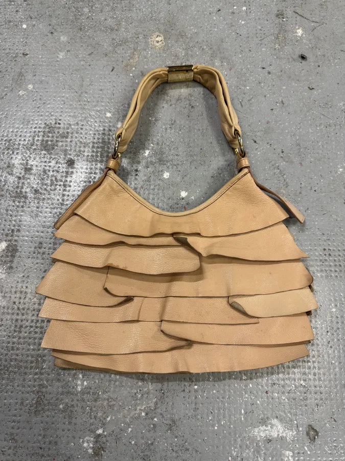 Yves Saint Laurent Saint Tropez Beige Leather Handle bag (OS) QbzuhAP 2