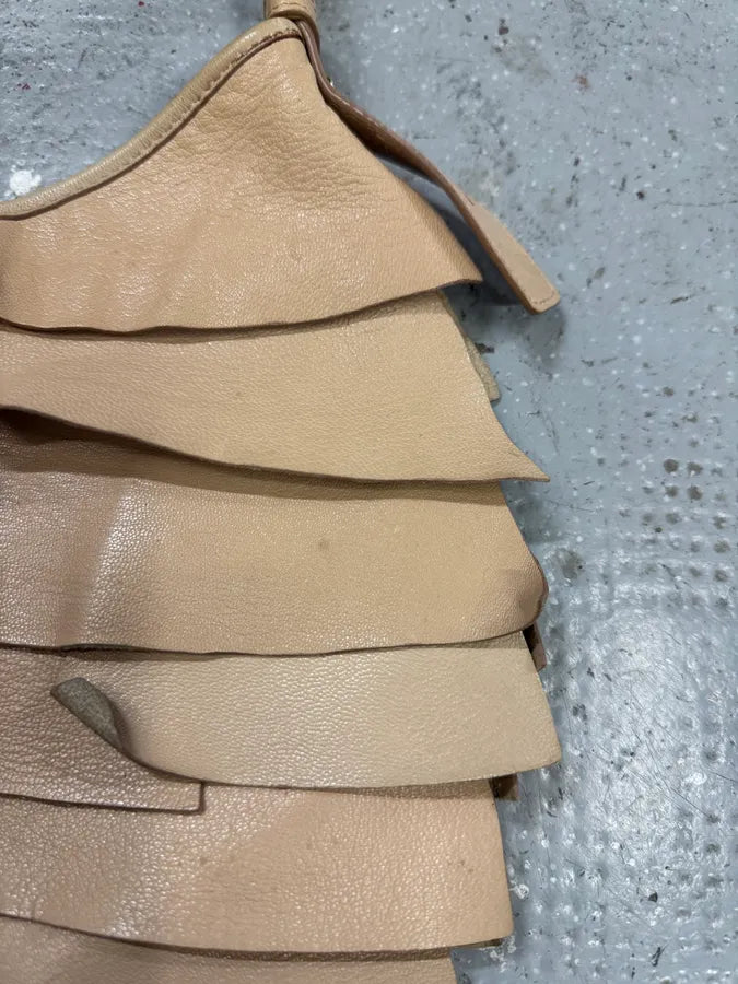 Yves Saint Laurent Saint Tropez Beige Leather Handle bag (OS) QbzuhAP 4