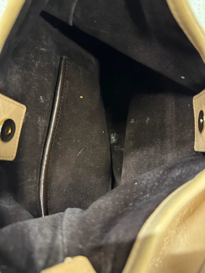 Yves Saint Laurent Saint Tropez Beige Leather Handle bag (OS) QbzuhAP 8