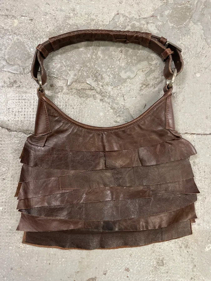 Yves Saint Laurent Saint Tropez Brown Leather Handbag Phdrbzv 2