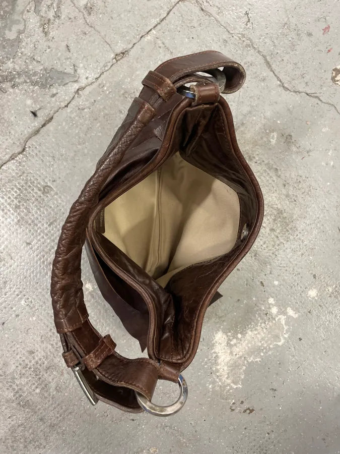 Yves Saint Laurent Saint Tropez Brown Leather Handbag Phdrbzv 4