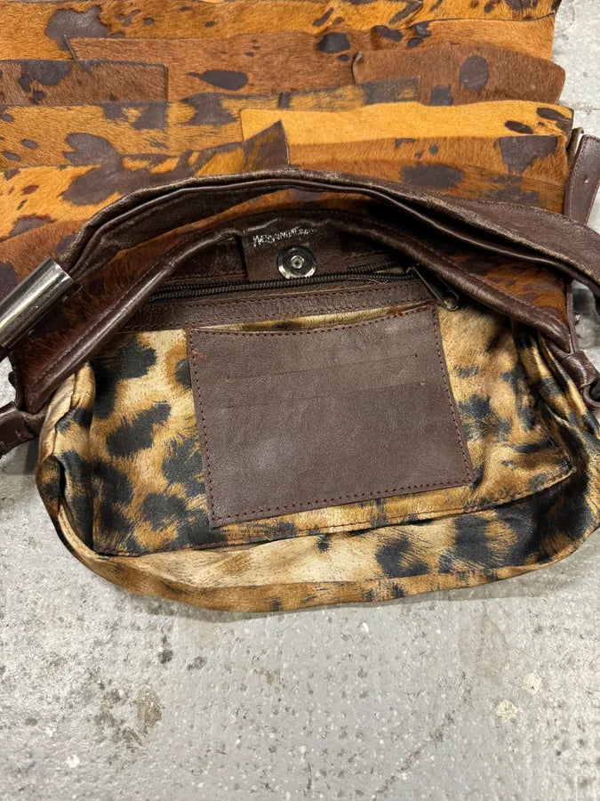 Yves Saint Laurent Saint Tropez Pony Hair Cow Brown Leather Handle Bag (OS) WdTDiQa 11