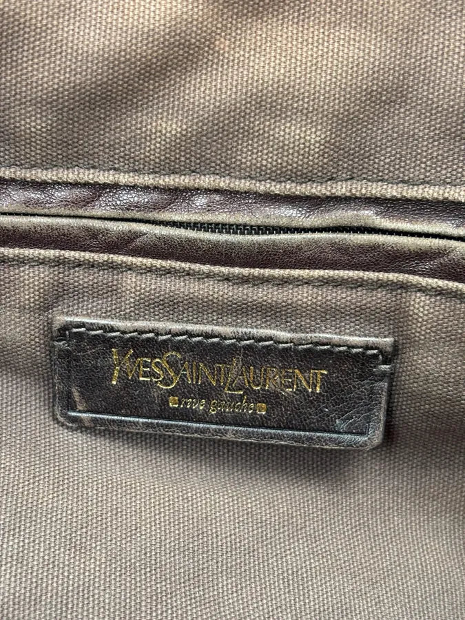 2000s Yves Saint Laurent Faded Purple Leather Handle Bag FjKNXHl 28