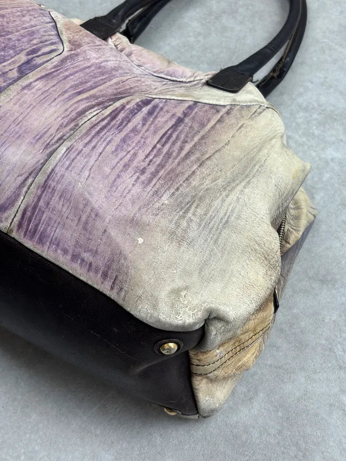 2000s Yves Saint Laurent Faded Purple Leather Handle Bag FjKNXHl 18