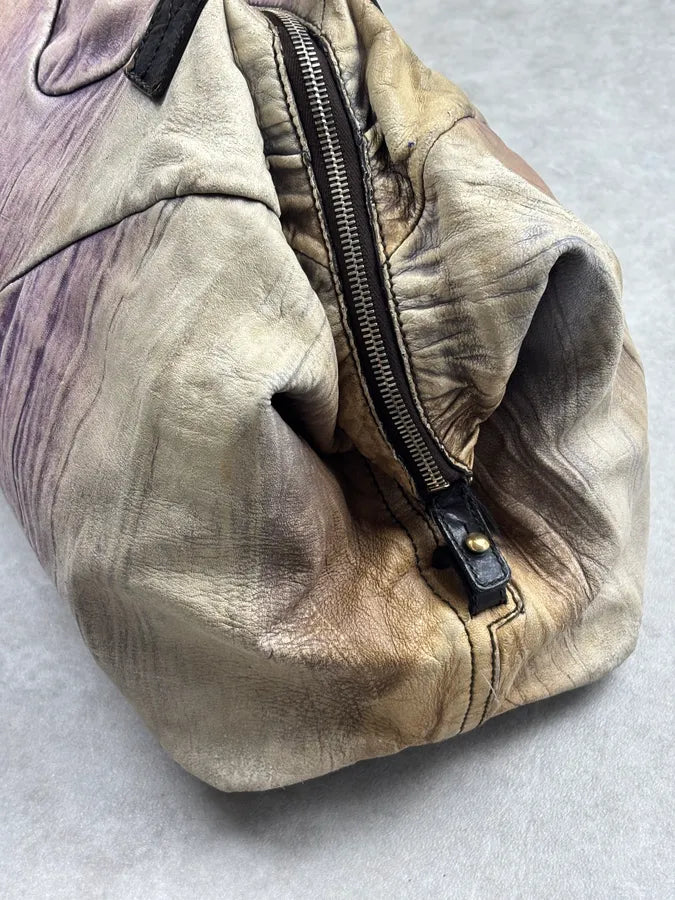 2000s Yves Saint Laurent Faded Purple Leather Handle Bag FjKNXHl 15
