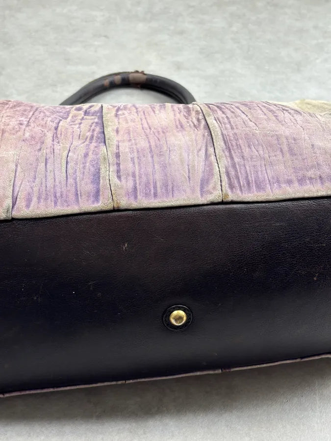 2000s Yves Saint Laurent Faded Purple Leather Handle Bag FjKNXHl 20