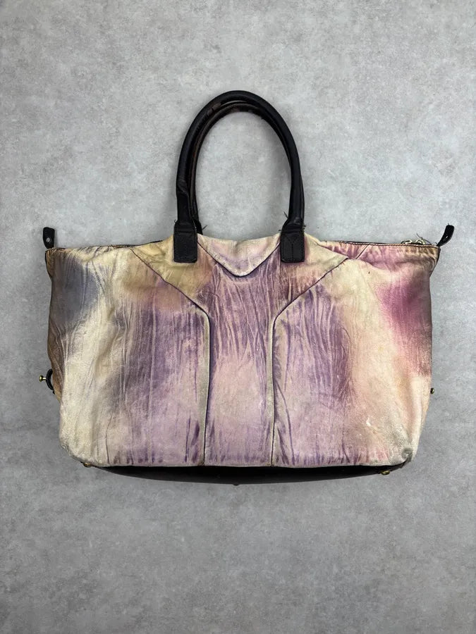 2000s Yves Saint Laurent Faded Purple Leather Handle Bag FjKNXHl 23