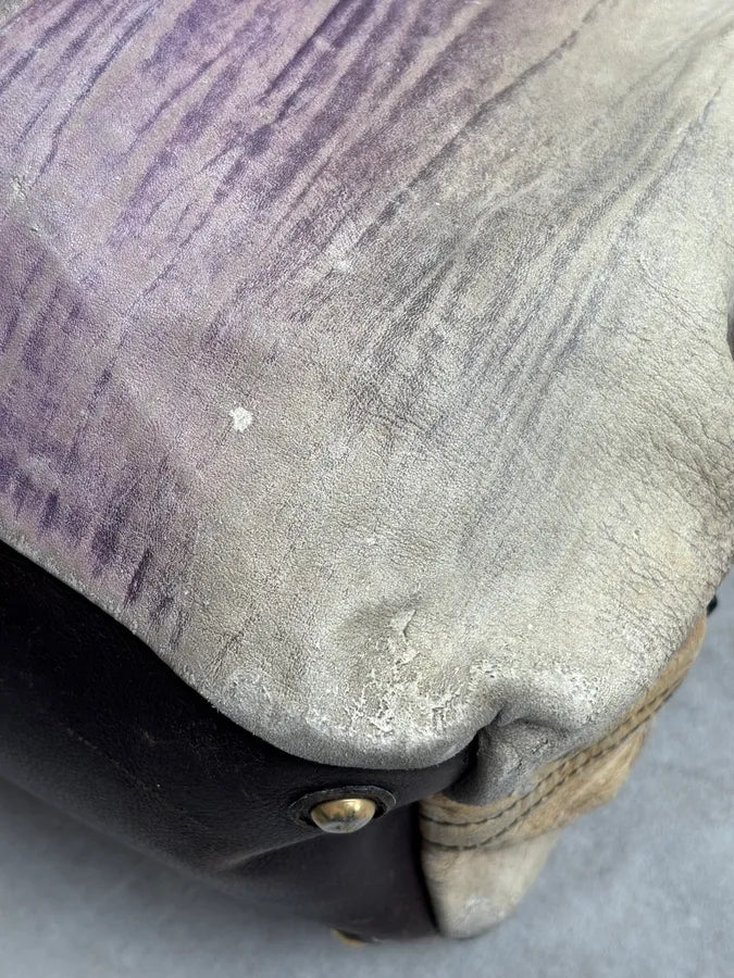 2000s Yves Saint Laurent Faded Purple Leather Handle Bag FjKNXHl 17