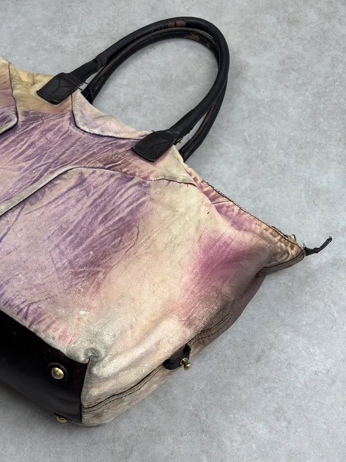 2000s Yves Saint Laurent Faded Purple Leather Handle Bag FjKNXHl 25