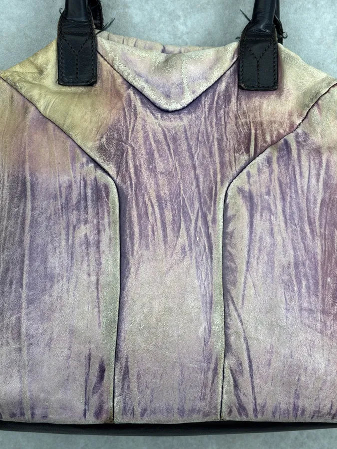 2000s Yves Saint Laurent Faded Purple Leather Handle Bag FjKNXHl 4