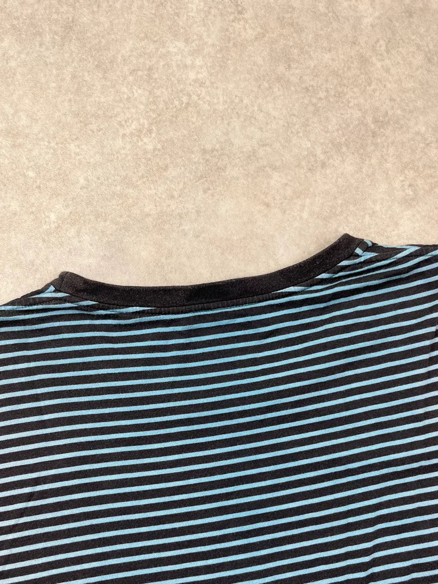 Yves Saint Laurent Turquoise & Navy Stripped T-shirt OGRStNE 5