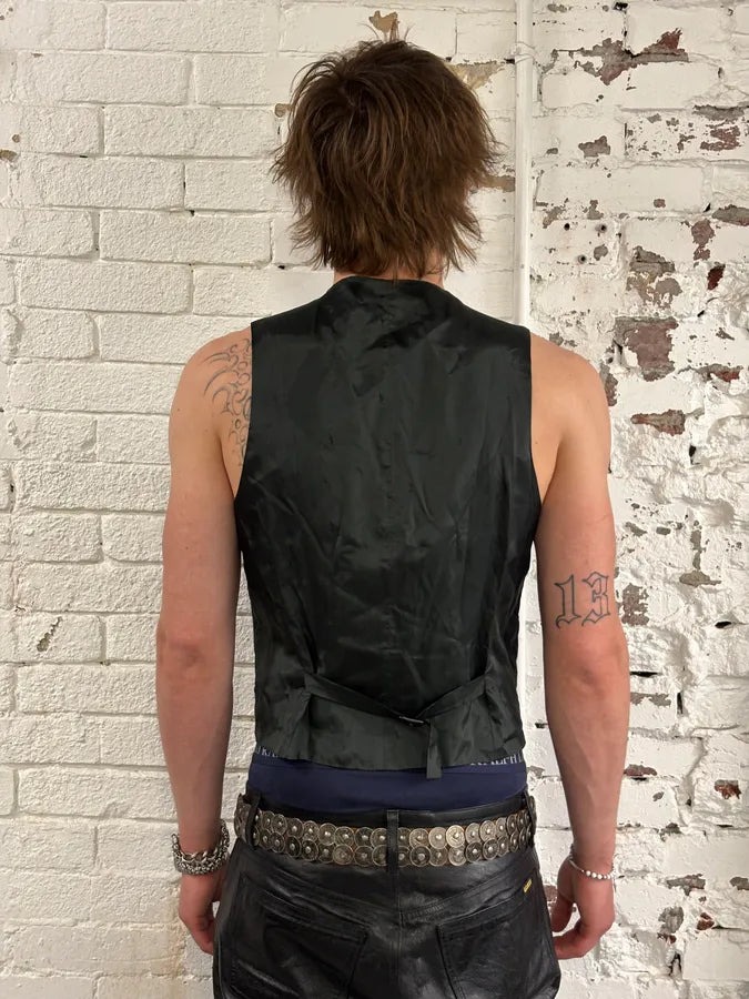 Yves Saint Laurent Velvet Erosion Black Vest mCoTnLb 2